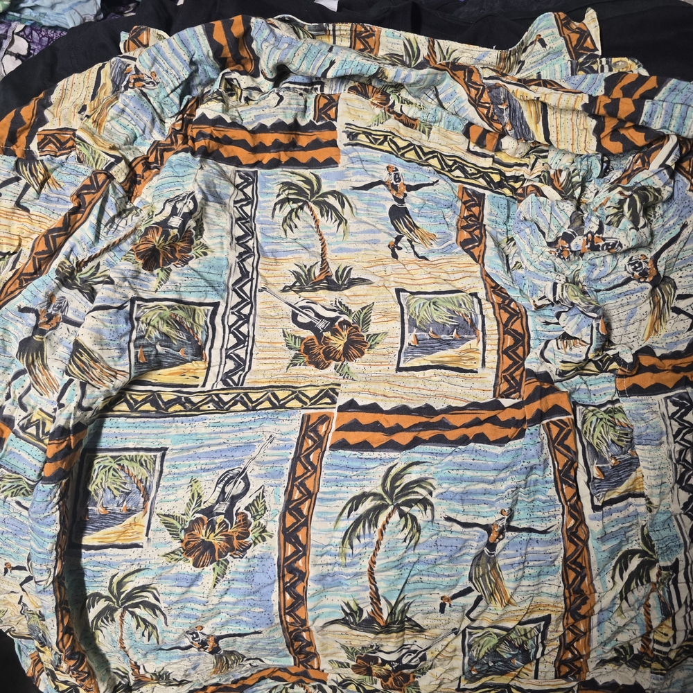 Pierre Cardin Multicolor Tropical Print Shirt